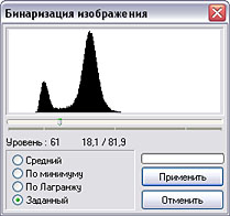 Бинаризация изображений