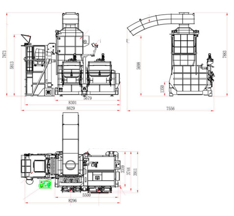 Общая схема печи