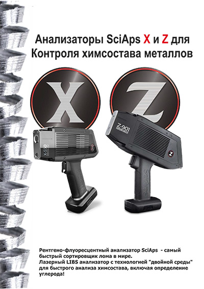 Каталог «Портативные спектрометры SciAps»